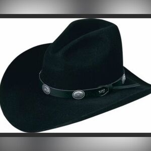 New Bailey, Tombstone Black and Silver Cowboy Hat